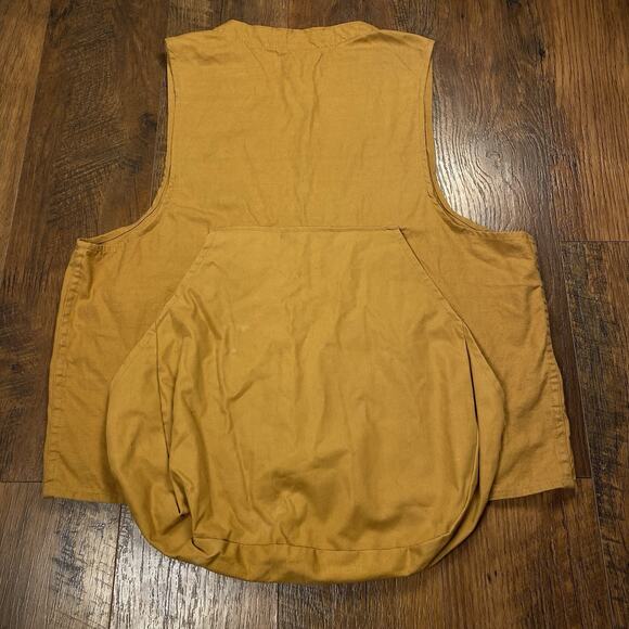 Vintage Black Sheep Japan Hunting Vest Tan - Rubber lined Game Pocket - Picture 4 of 5